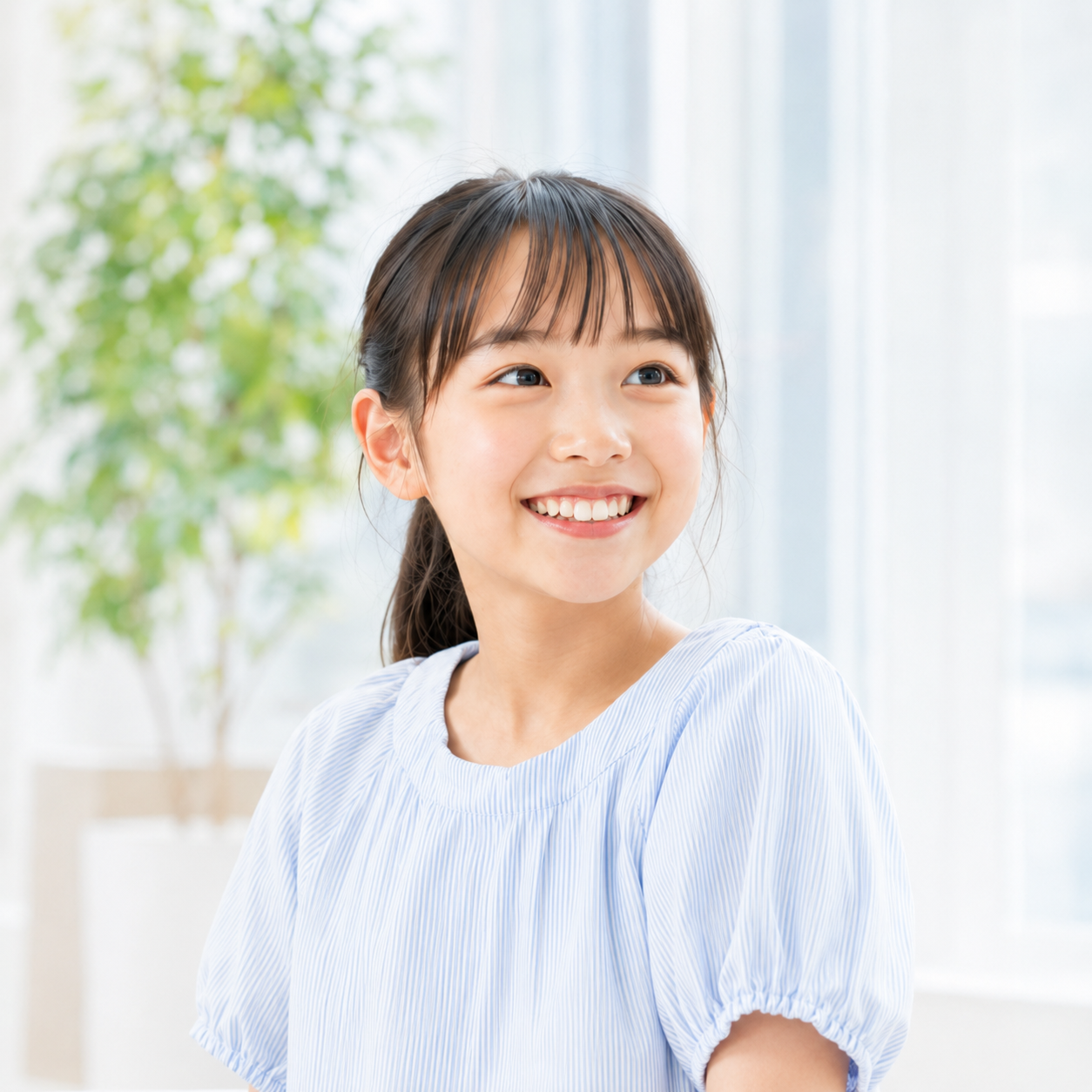 笑顔の女の子